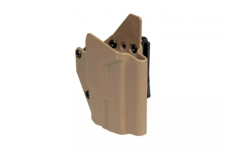FMA Composite Holster für G17 Replicas with Tactical Flashlight – Dark Earth