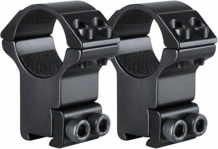 Hawke Match Ring Mount 9-11mm / 3/8” Dovetail 1" High – Aluminium, Set (2 St.), Sattelhöhe 22 mm