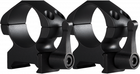 Hawke Precision Steel Ring Mount Weaver 1" Medium – QD-Hebel, Set (2 St.), Sattelhöhe 9 mm