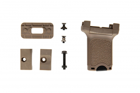 JJ Airsoft RIS / KeyMod / M-LOK Vertical Forward Grip - Tan