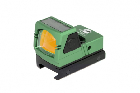 JJ Airsoft Rotpunktvisier xFORCE MINI solarbetrieben Grün