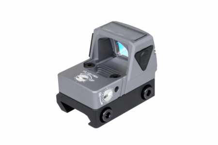 JJ Airsoft Rotpunktvisier xFORCE MINI solarbetrieben Grau
