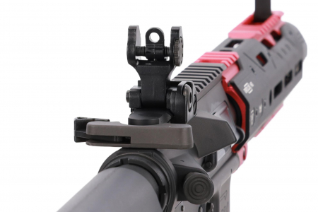King Arms x Strike Industries Sentinel GRIDLOK® 8.5" Aster SE ETU and Red – Schwarz/Rot 0,5 J AEG 6 mm BB