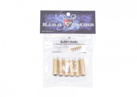 King Arms Set 6 Hülsen für SAA .45 Peacemaker revolvers