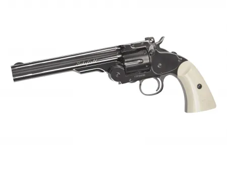 ASG Schofield CO₂ Revolver 6 Zoll – Steel Grey, 4,5 mm (.177) BB, ca. 2,9 J
