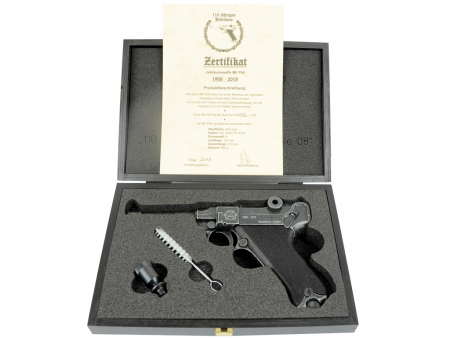 Jubiläumswaffe ME Mod. P 08 Schreckschusspistole 9 mm P.A. Knall