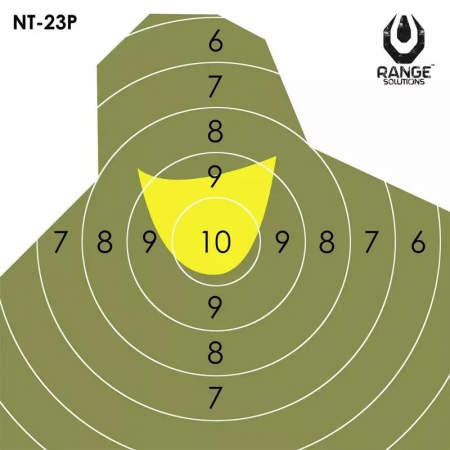 Range Solutions NT23P Zielscheibes, Side - 50 pieces