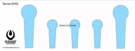 Range Solutions Duel Shooting Targets – 50szt.