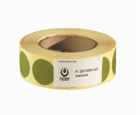 Range Solutions Range Solution 20mm Ziel stickers - 1000 pcs Grün
