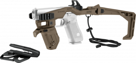Recover 20/20N Stabilizer Komplettkit für GLOCK, inkl. Holster - Double Stack 9 mm / .357 SIG / .40 S&W, Desert Tan, Kompatibilität B