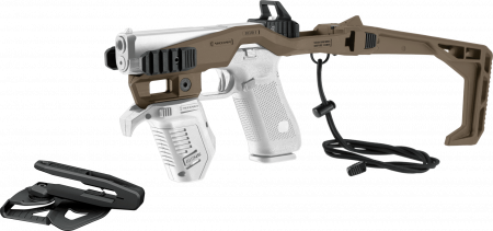 Recover 20/21 Stabilizer Basiskit Level 2 für GLOCK, inkl. Holster - für 10 mm / .45 ACP, Desert Tan, Kompatibilität C