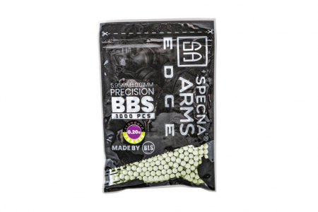 Specna Arms EDGE Tracer Präzisions-BBs 0,20 g – 1.000 Stück, Grün