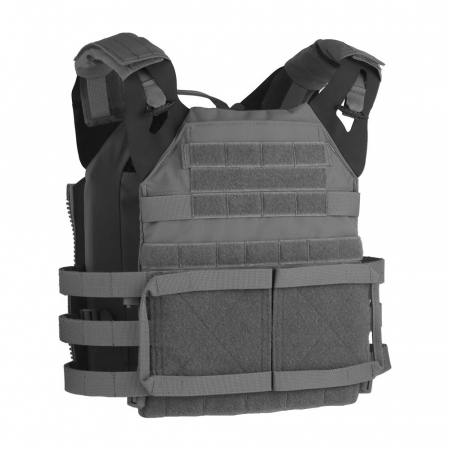Wosport Plate Carrier Weste VE - 99 Grau – Ansicht 2