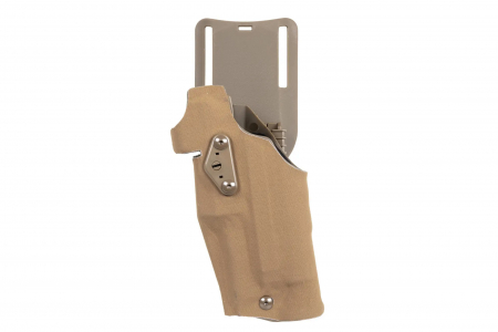 Wosport GB-87 Holster with adapter and flipper (left-handed version) Tan