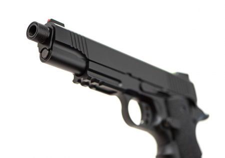 Army Armament M1911 Extended Full Metal GBB Airsoft Pistole Gas 6 mm BB – Schwarz