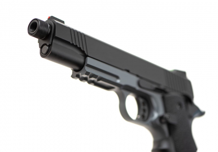 Army Armament M1911 Extended Full Metal GBB Airsoft Pistole Gas 6 mm BB – Grau