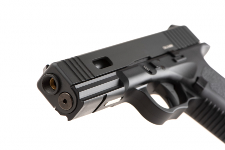 KWC KWC17 Black Barrel Metal Version CO₂ Airsoft Pistole 6 mm BB – Schwarz –