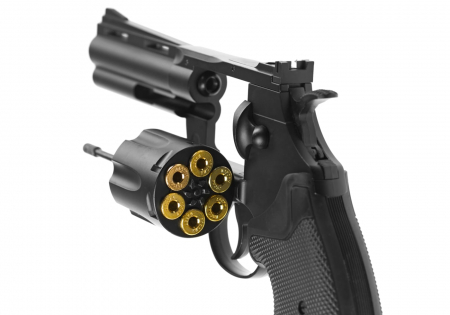 KWC Python 4 Zoll Airsoft Revolver CO₂ 6 mm BB – Schwarz