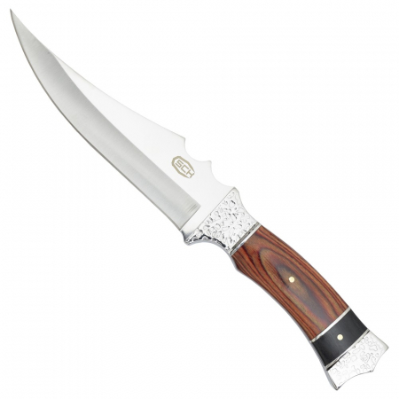 SCK Hunting Knife CW-028 – Jagdmesser mit Holzgriff und Nylon-Scheide