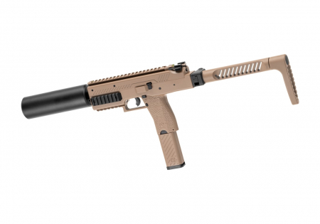 VORSK VMP-1 SMG Gas Blowback Airsoft – Semi Auto Set, Tan