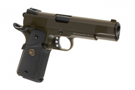 WE M1911 MEU Full Metal Airsoft Gas Blowback 6 mm BB – OD (Olive Drab) –