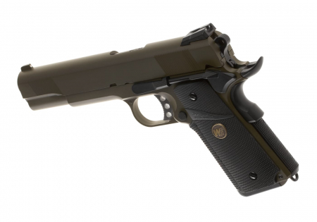 WE M1911 MEU Full Metal Airsoft Gas Blowback 6 mm BB – OD (Olive Drab) –