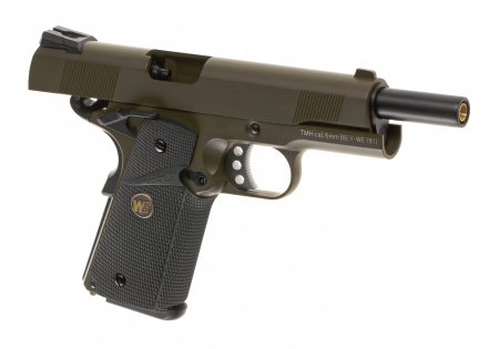 WE M1911 MEU Full Metal Airsoft Gas Blowback 6 mm BB – OD (Olive Drab) –