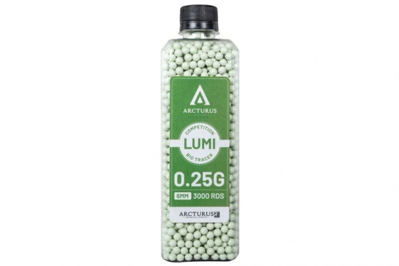 Arcturus RS LUMI Bio Tracer Match Grade BBs 0.25g 3000 Schuss - Grün