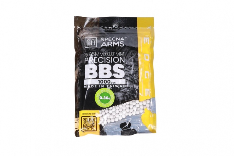 Specna Arms EDGE ULTRA Bio Precision BBs 0.36g 1000 Schuss - Weiß