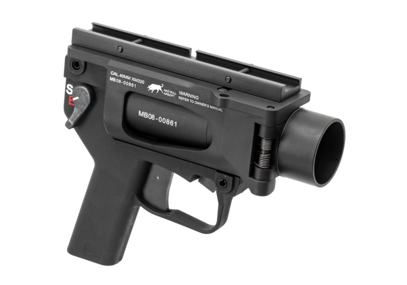 Madbull AGX 40-mm-Airsoft-Granatwerfer – Schwarz