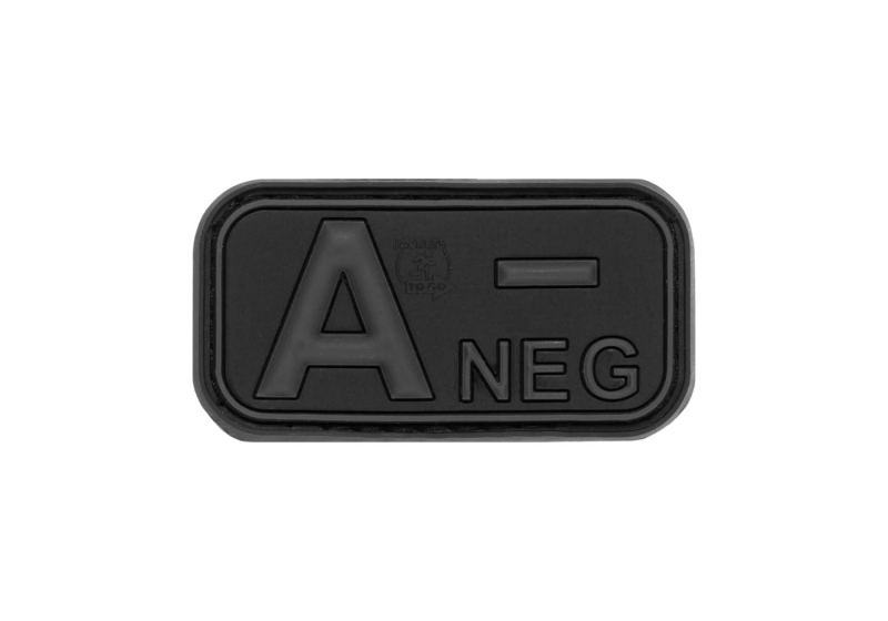JTG Bloodtype Rubber Patch A Neg - Blackops