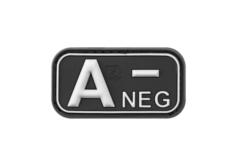 JTG Bloodtype Rubber Patch A Neg - SWAT