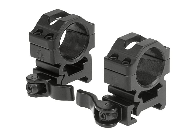 Leapers QD 25.4mm CNC Mount Rings Medium – Schwarz