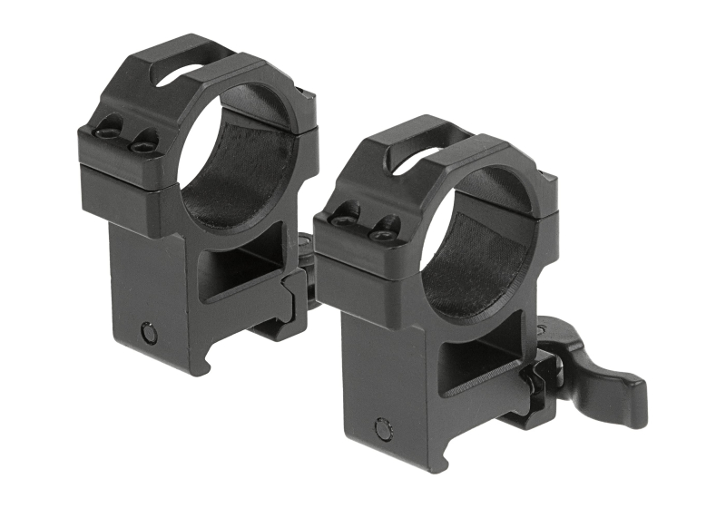 Leapers 30mm QD CNC Mount Rings High – Schwarz