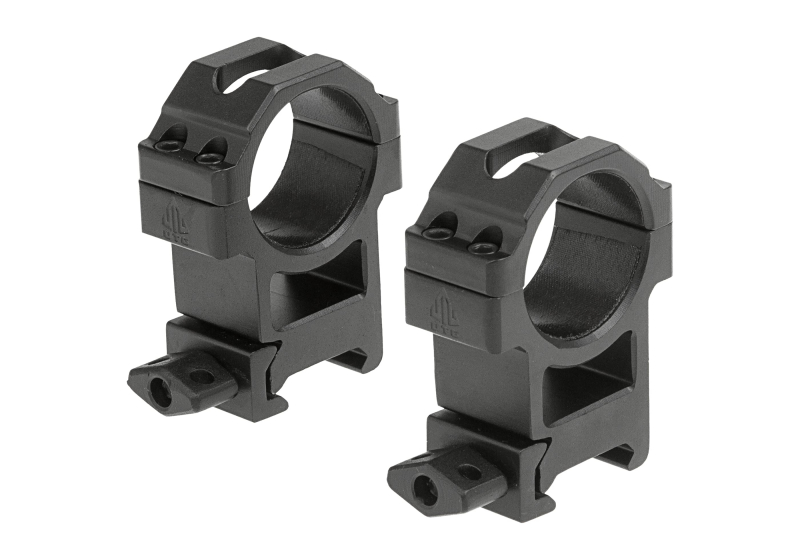 Leapers 30mm CNC Mount Rings High – Schwarz