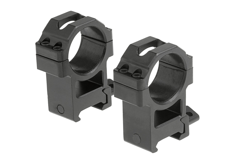 Leapers 30mm CNC Mount Rings High – Schwarz