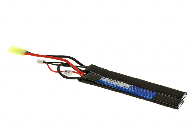 7,4V 1300 mAh Li-Po 20C Twin Type (13 x 2 x 1,2 cm)