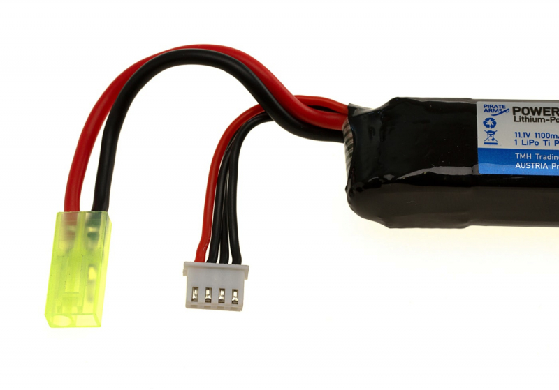 11,1V 1100 mAh Li-Po 20C Stock Tube Type Mini Tamiya (10,5 x 1,9 x 1,5 cm)