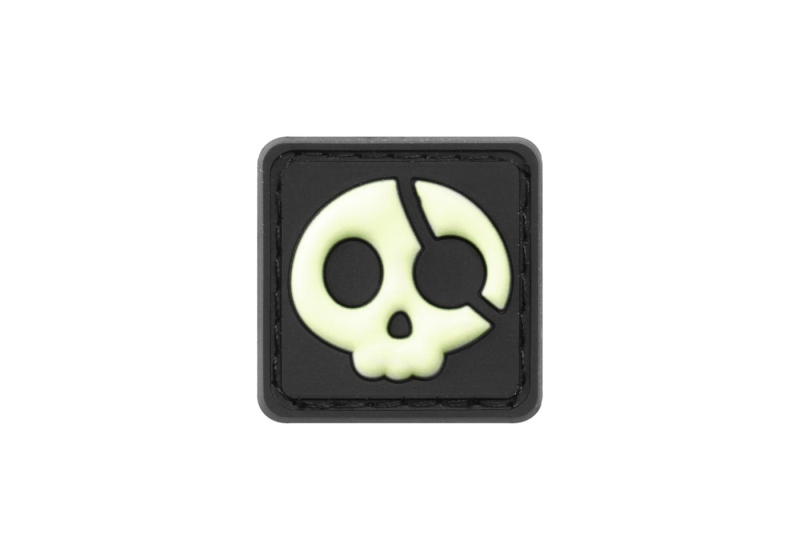 JTG Halloween Pirate Rubber Patch - Glow