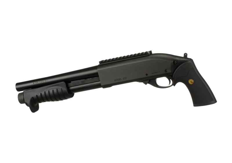 Tokyo Marui M870 Breacher Gas Airsoft Shotgun – Schwarz – Ansicht 2
