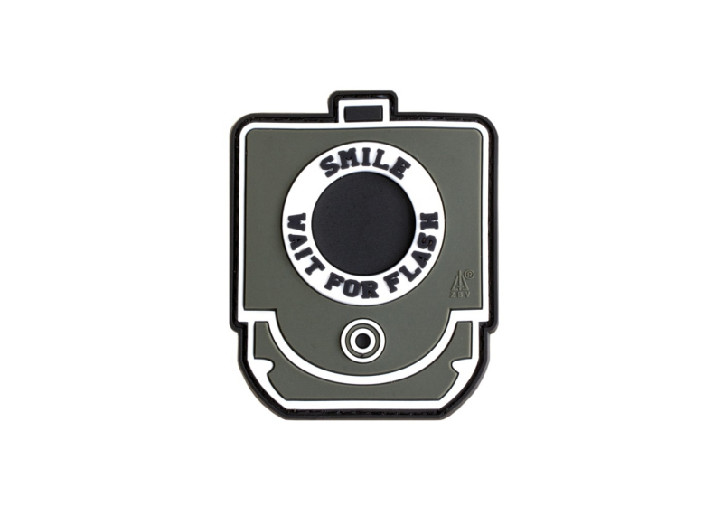 JTG Smile and Wait Rubber Patch - Foliage Green