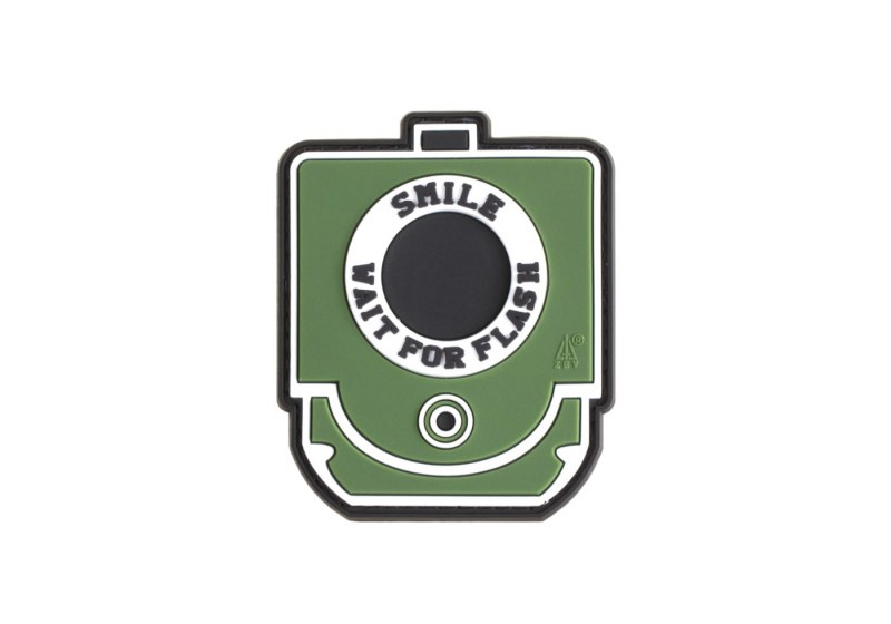 JTG Smile and Wait Rubber Patch - Forest