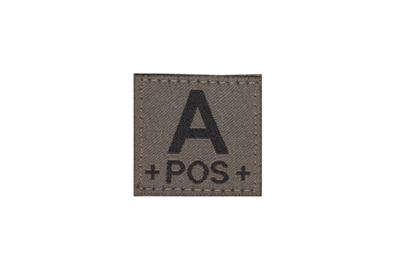 Clawgear A Pos Bloodgroup Patch - RAL7013