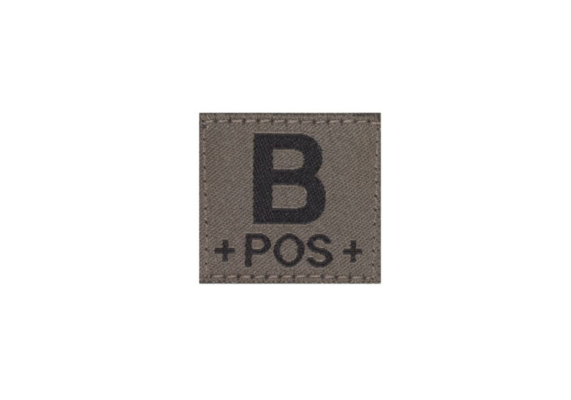 Clawgear B Pos Bloodgroup Patch - RAL7013