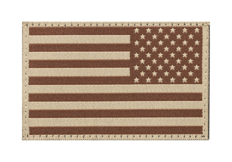 Clawgear USA Reversed Flag Patch - Desert