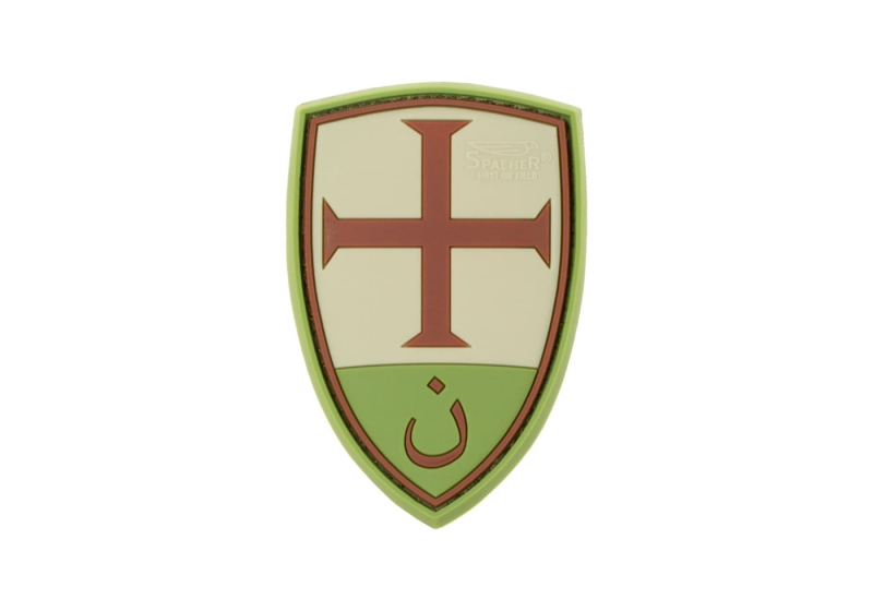 JTG Crusader Shield Rubber Patch - Grün