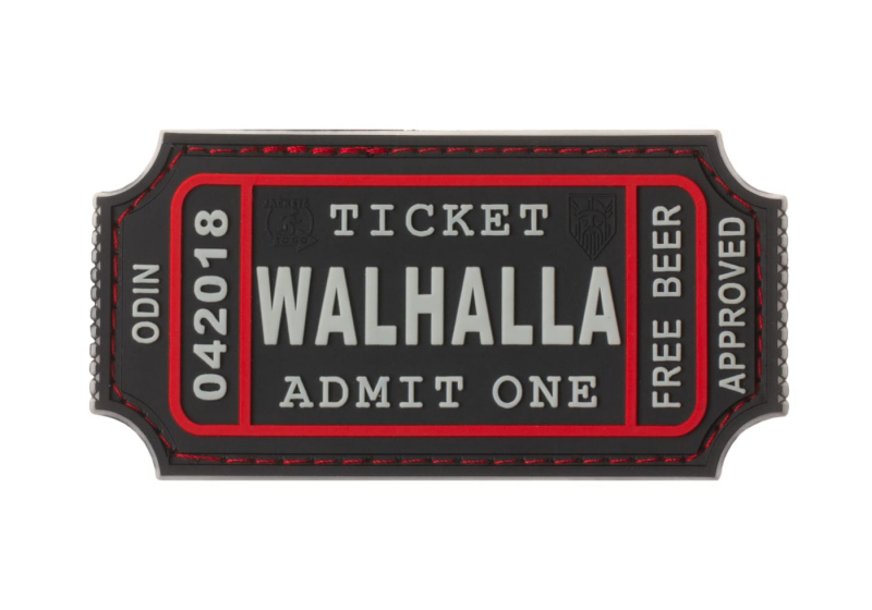 JTG Large Walhalla Ticket Rubber Patch - SWAT