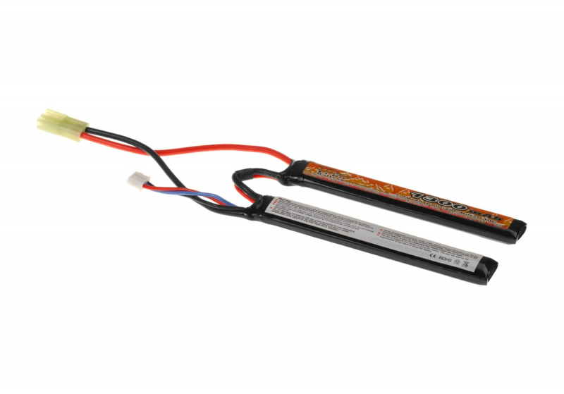 7,4V 1300 mAh Li-Po 20C Twin Type (11,5 x 2 x 1,2 cm)