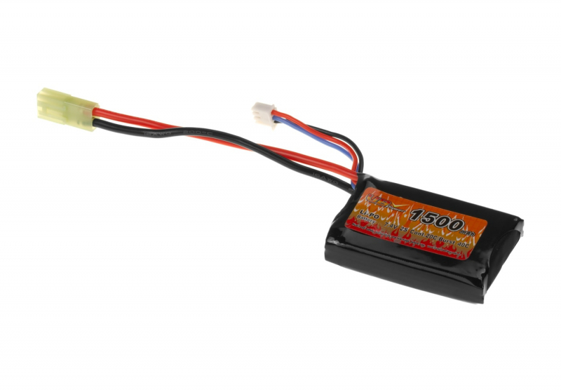 7,4V 1500 mAh Li-Po 20C PEQ Type (6,5 x 4,2 x 1 cm)