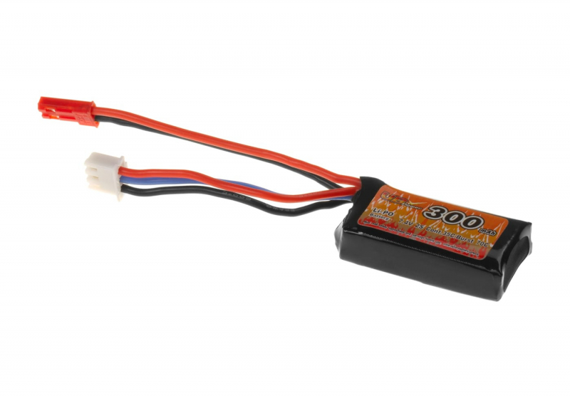7,4V 300 mAh Li-Po 35C/70C for Polarstar FCU (4 x 1,9 x 1 cm)